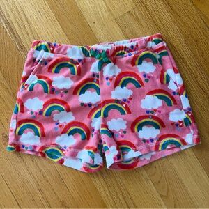 Mini Boden Towelling Shorts Rainbow Print